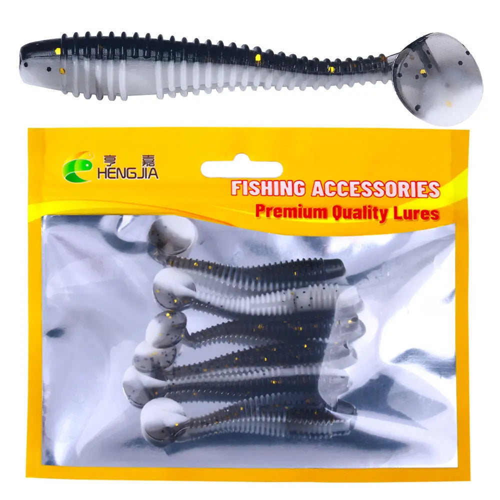 Rubber Spinning Baits False Bait Perch Baits Silicone Lures for Fishing Artificial Swimbaits for Bass Carp Tackle
