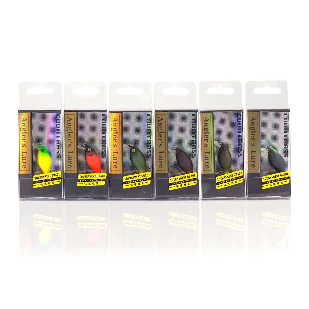 Crank Bait Hard Plastic Fishing Lures Wobbler Salmon Trout 30Mm 2.2G
