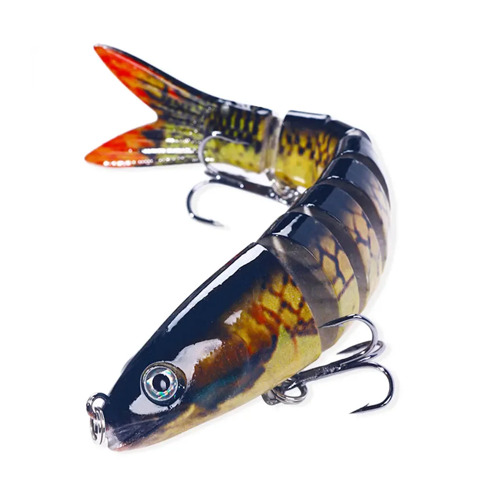 13.4Cm 18G Wobblers Pike Fishing Lures Artificial Multi Jointed Sections Artificial Hard Bait Trolling Pike Carp Fishing Tools