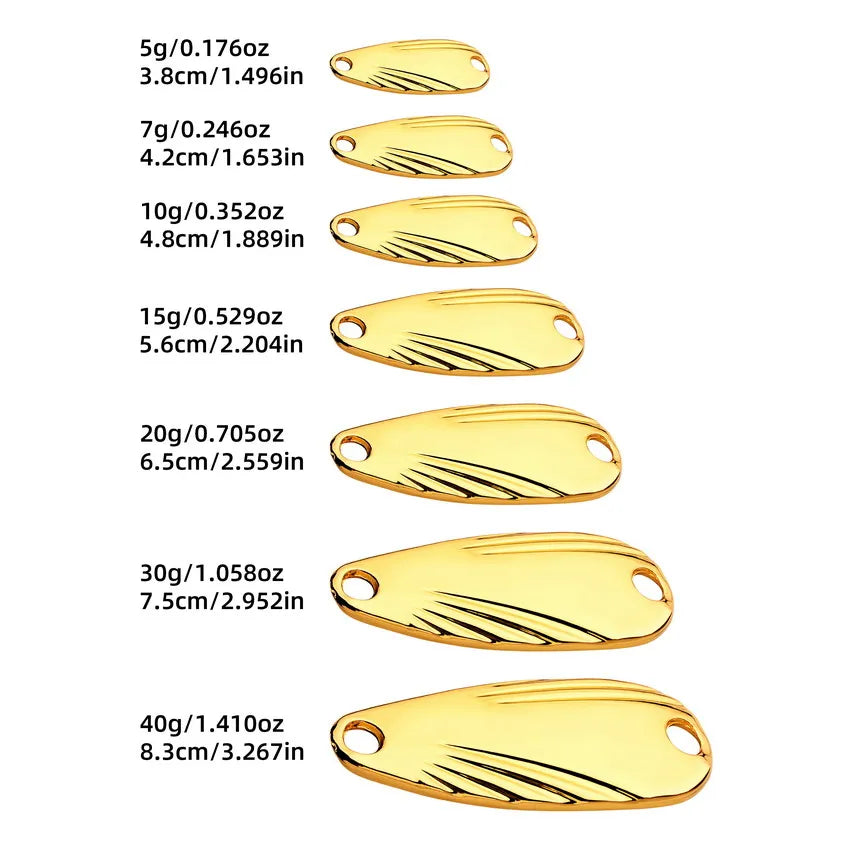 1Pcs Metal 5G-40G Fishing Lures Wobbler Spinner Bait Spoon Artificial Bass Hard Sequin Paillette Metal Steel Hook Lures