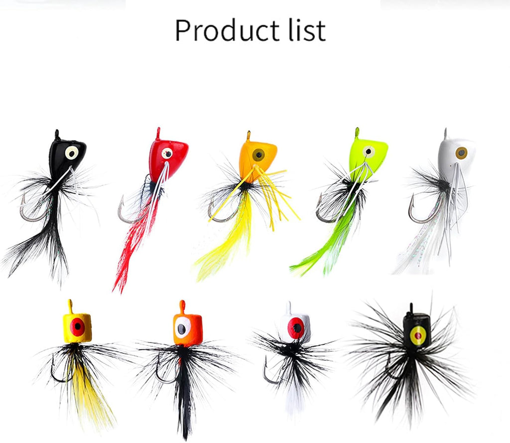 20Pcs Fly Fishing Lures, Realistic Outdoor Fishing Lures with Hooks, Salmon Bass Trout Grayling Panfish, for Lake Stream Reservoir Pond