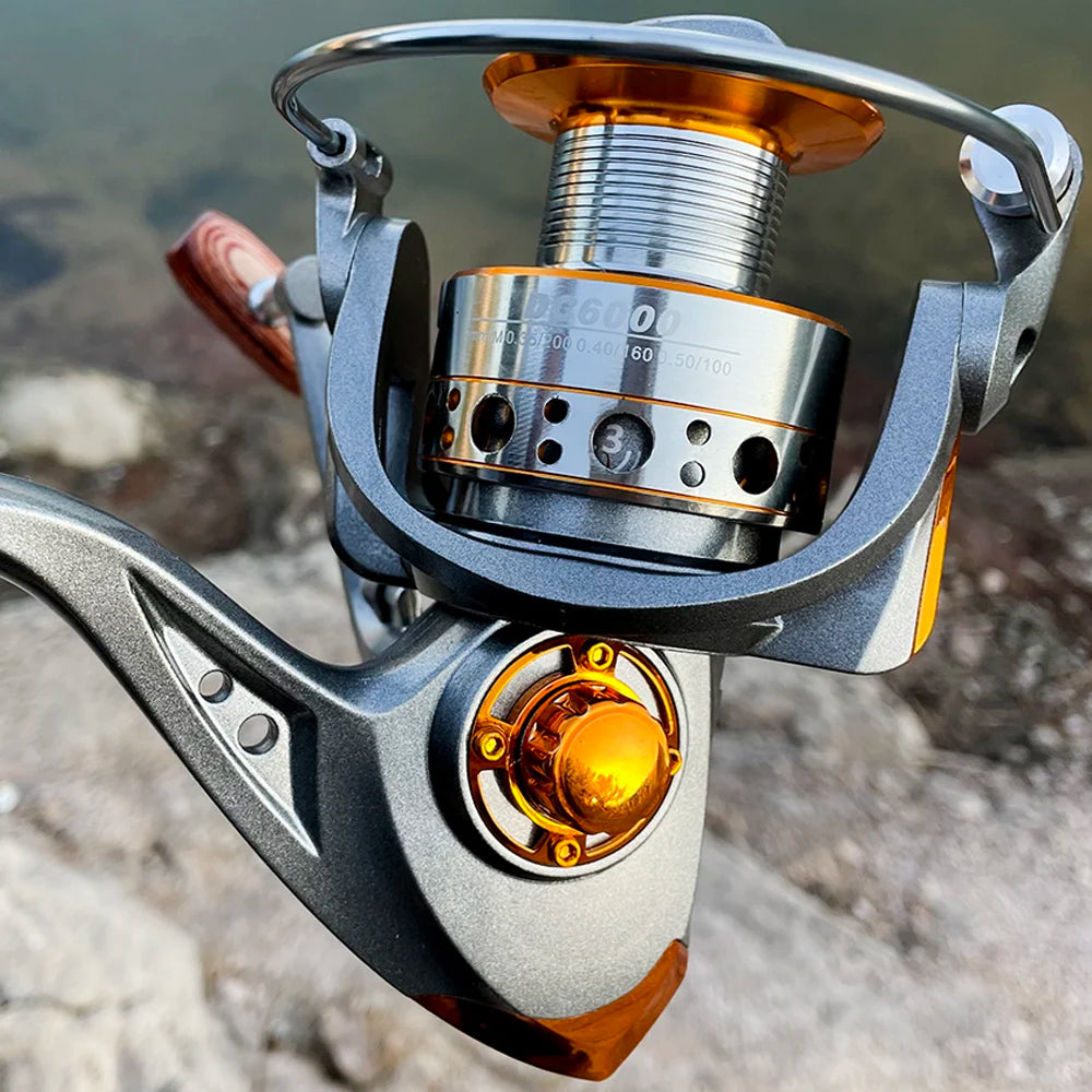 Fishing Reel Spinning 1000-7000 Series Metal Spool Spinning Wheel for Sea Fishing Carp Fishing