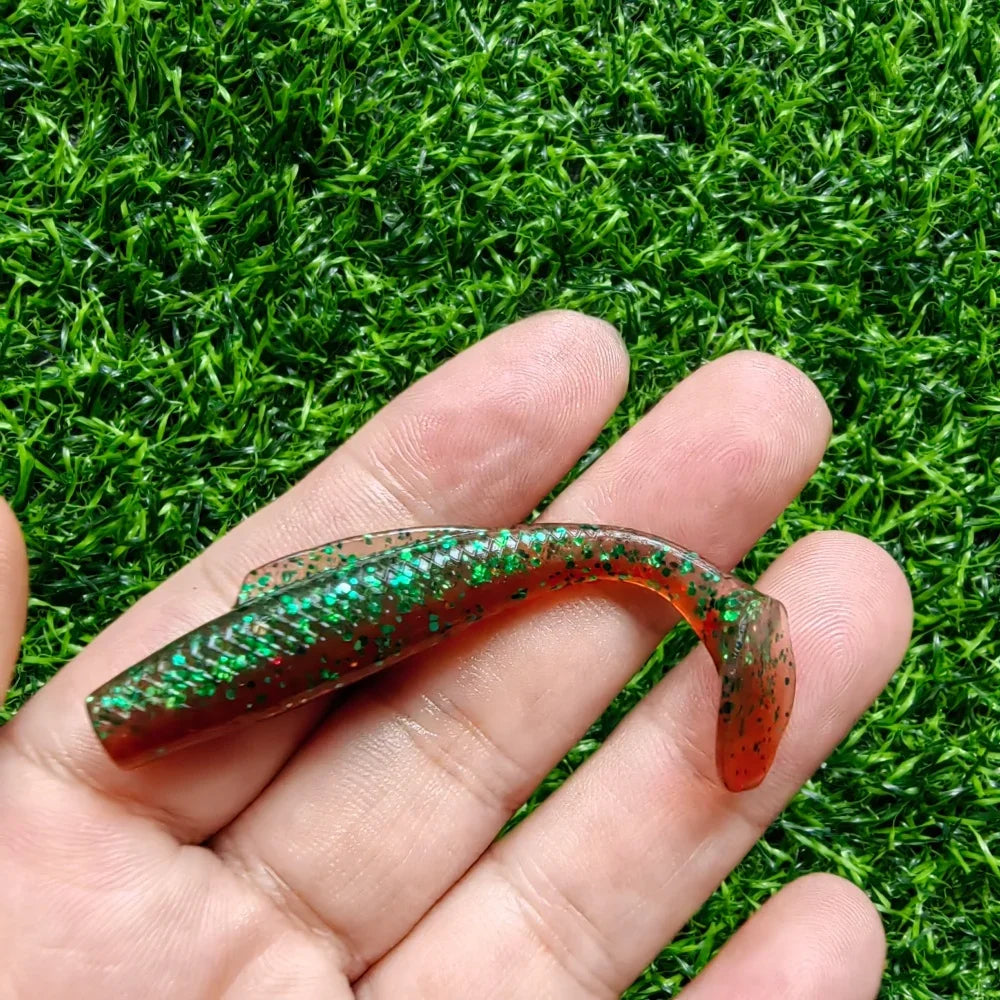 10Pcstpr Soft Bait 65Mm 2.65G 55Mm 1.65G Soft Paddle Tail Swimbait Fishing Lures Artificial Silicone Bait Wobblers Soft Lures