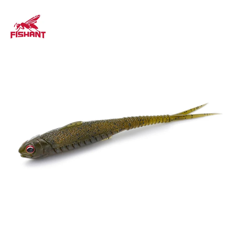 Real Shad 2.5Inch 3.1Inch Floating Pesca Artificial Silicone Soft Bait Fork Tail Jigging Fishing Lures Noctilucent
