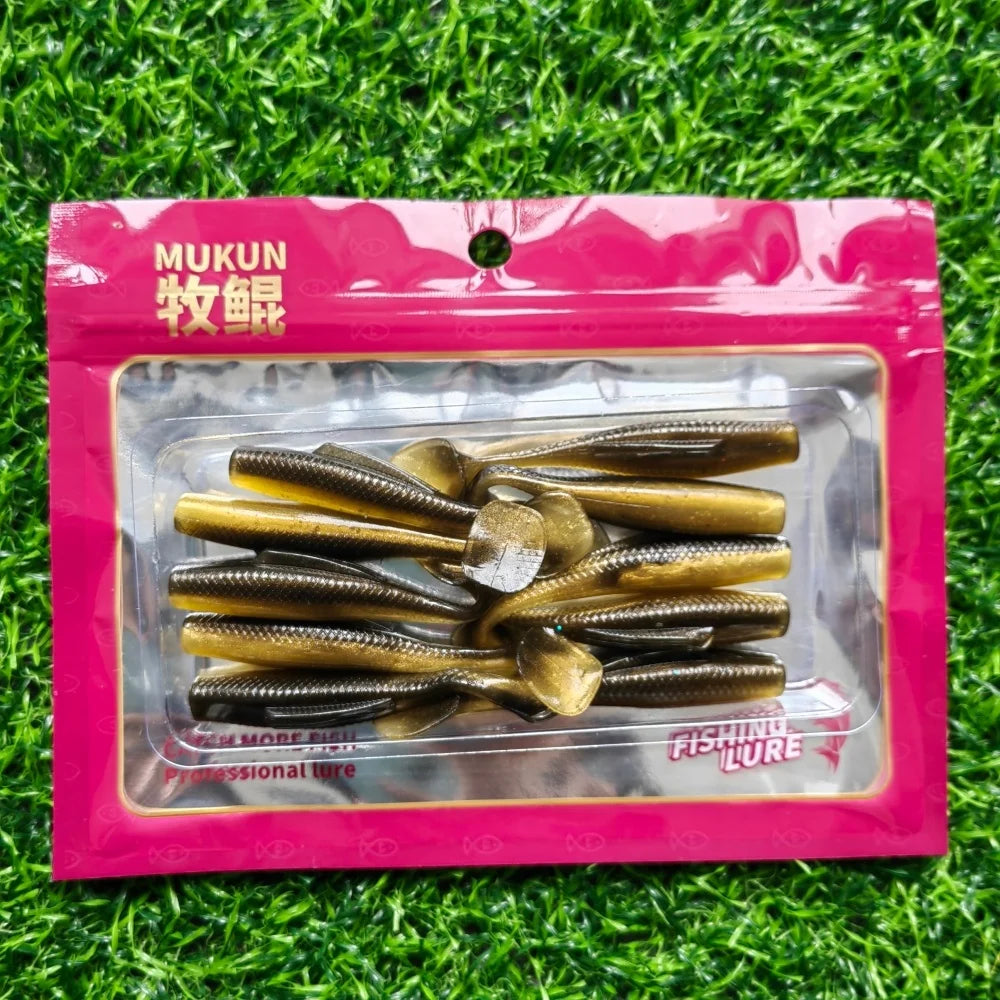 10Pcstpr Soft Bait 65Mm 2.65G 55Mm 1.65G Soft Paddle Tail Swimbait Fishing Lures Artificial Silicone Bait Wobblers Soft Lures