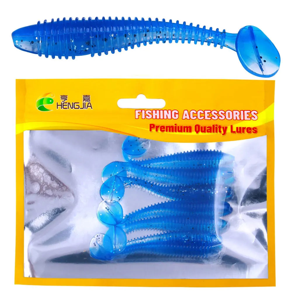 Rubber Spinning Baits False Bait Perch Baits Silicone Lures for Fishing Artificial Swimbaits for Bass Carp Tackle