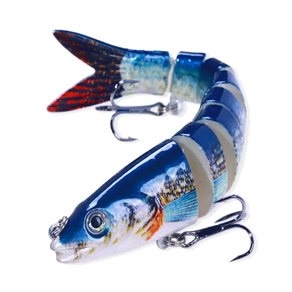 13.4Cm 18G Wobblers Pike Fishing Lures Artificial Multi Jointed Sections Artificial Hard Bait Trolling Pike Carp Fishing Tools