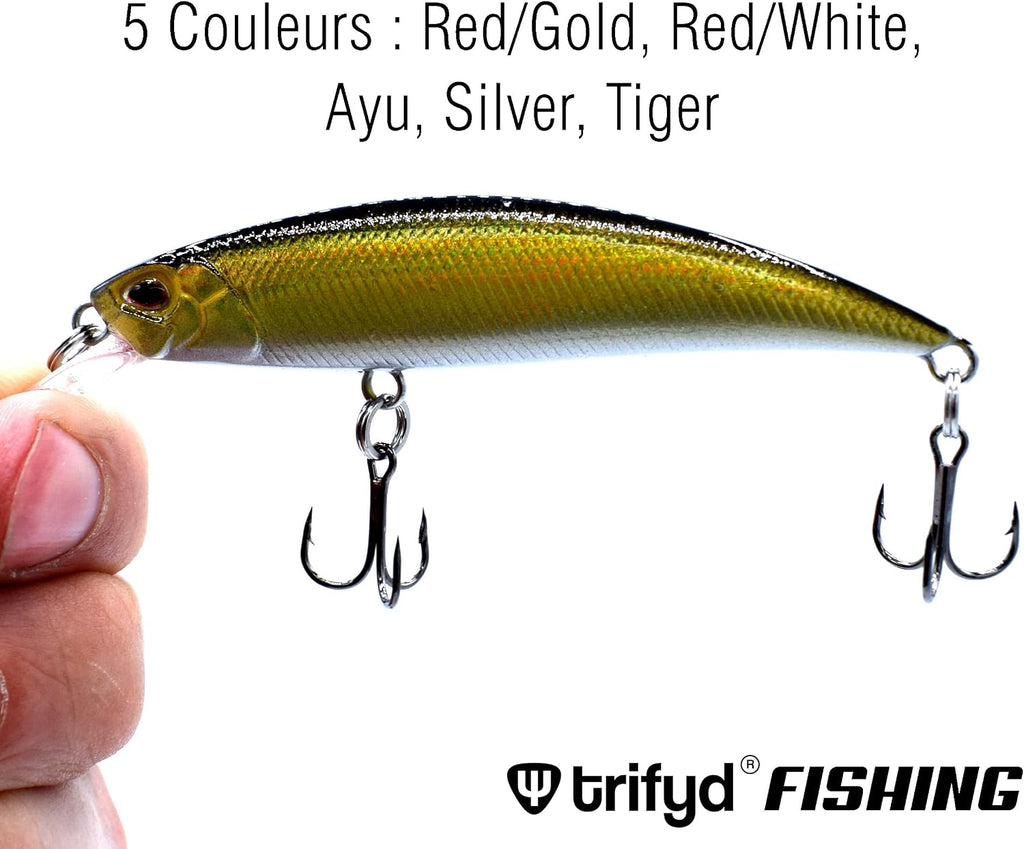 Fishing – Kunstköder Für Forellen, Tauchforelle, Minnow, 8 Cm, 9 G, 5 Stück