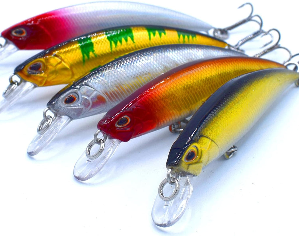 Fishing – Kunstköder Für Forellen, Tauchforelle, Minnow, 8 Cm, 9 G, 5 Stück