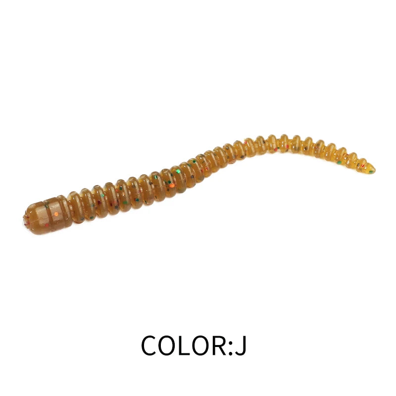 Cruel Leech Soft Baits 54Mm/20Pcs Artificial Fishing Lures Sea Worms Earthworm Fishing Soft Lures Wobblers