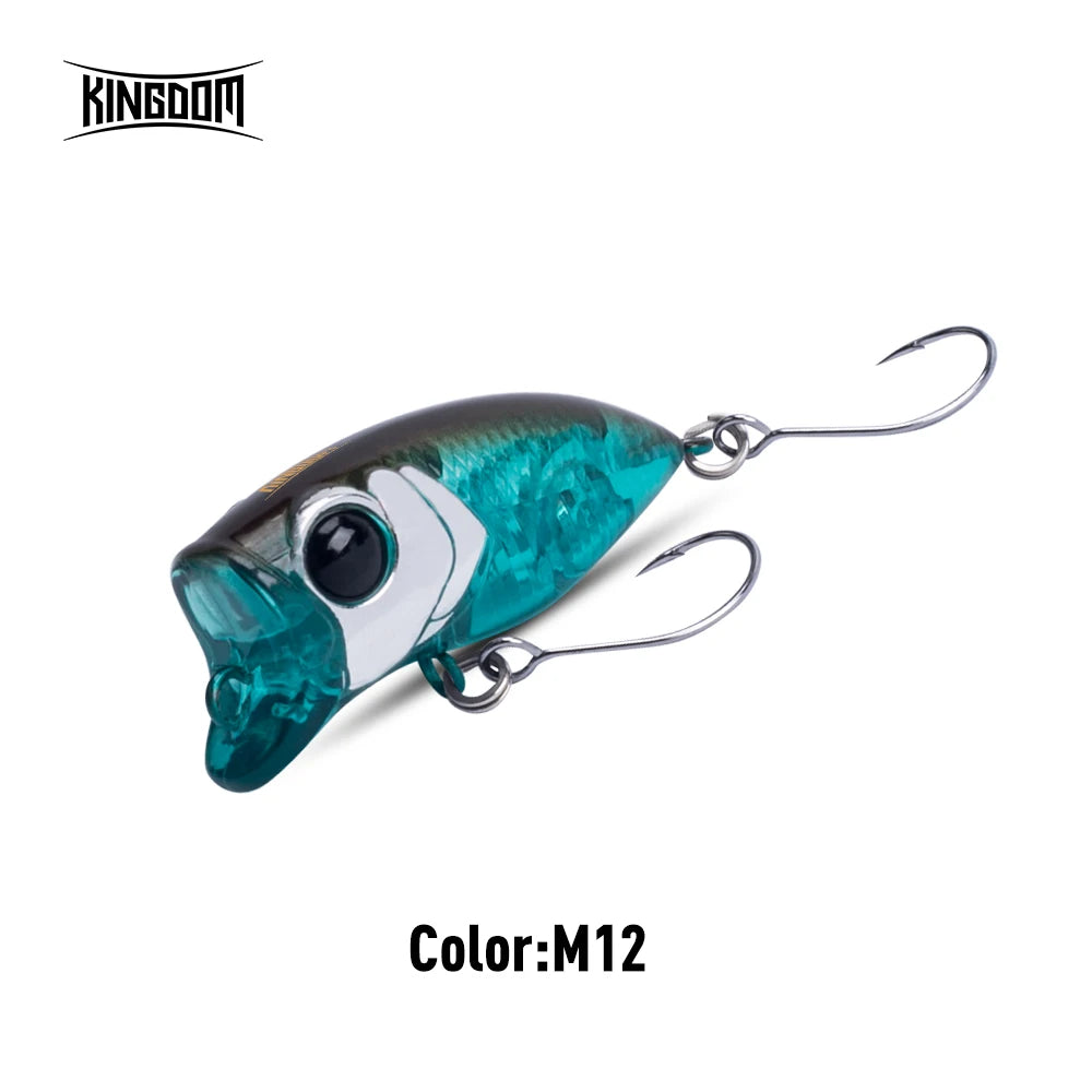 Micro Popper Topwater Fishing Lures 2.4G 35Mm Z-Action Hard Bait High Quality Floating Minnow Single Hook for Bass Pike