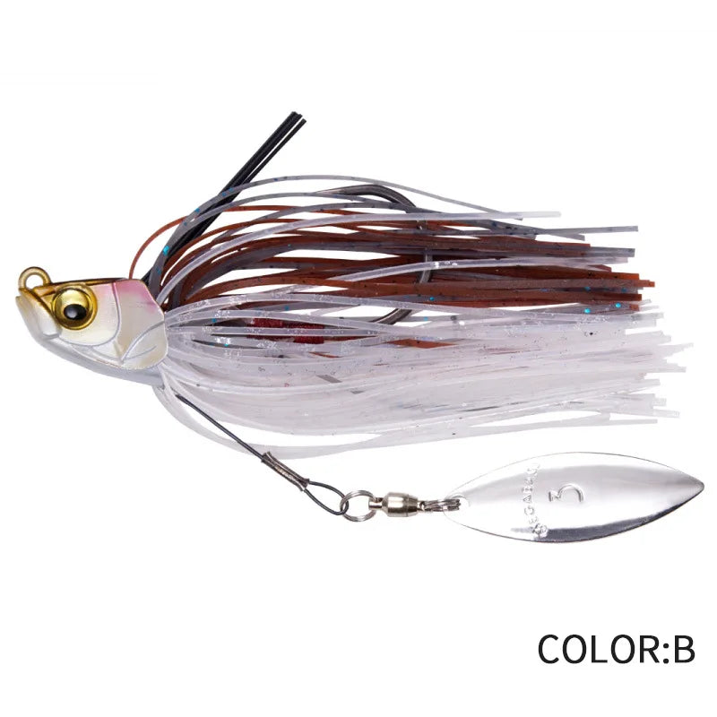 90Mm 13.5G Spinner Fishing Lures Wobbler Bass Jig Chatter Bait Chatterbait Artificial Bait Fishing Accessories