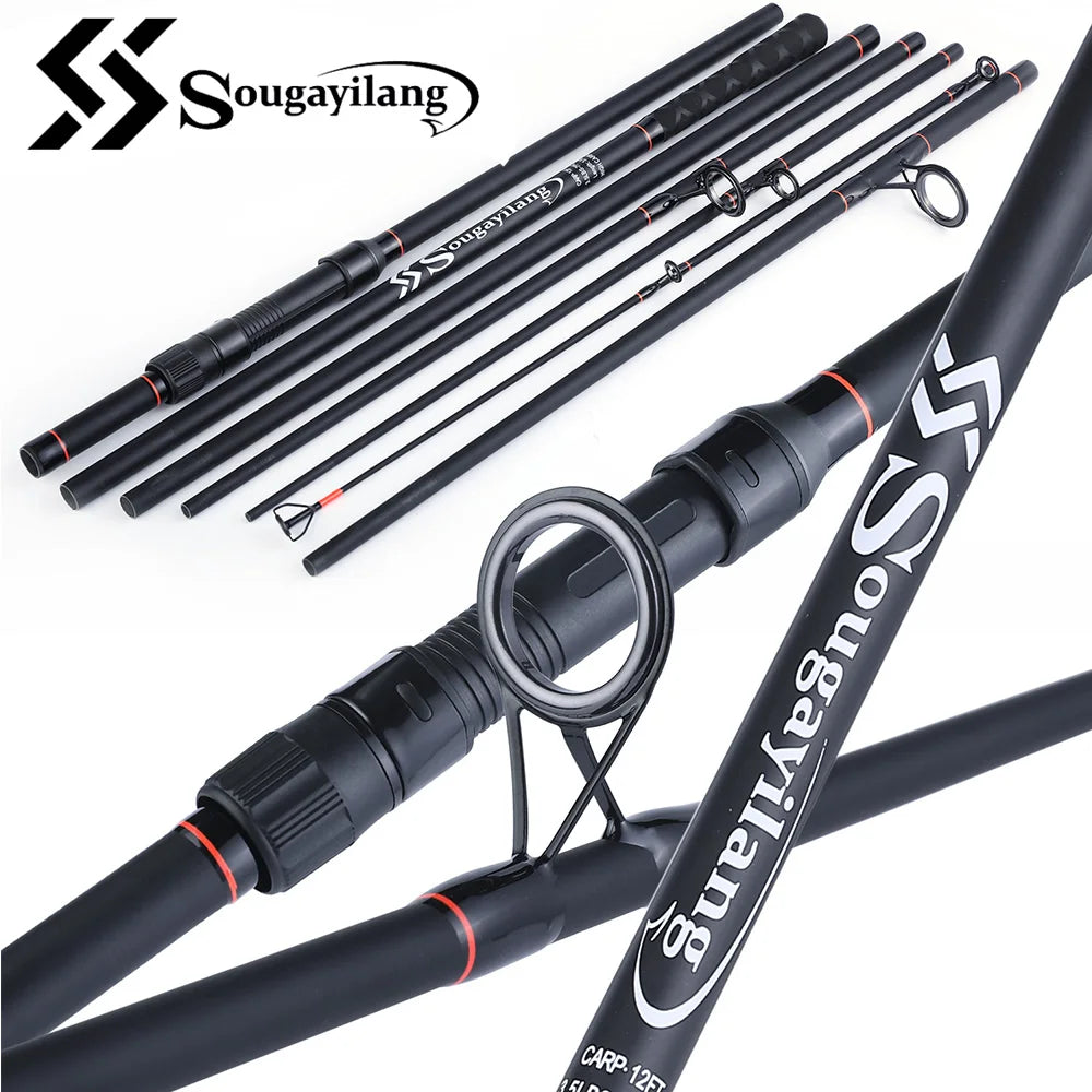 3.0M/ 3.6M 6/7 Sections Carp Fishing Rod Feeder Hard Carbon Fiber Fishing Rod Travel Fishing Pole Fishing Tackle