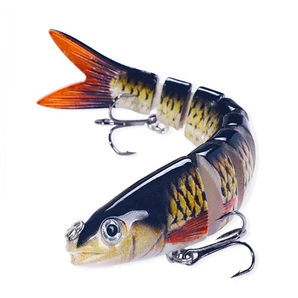 13.4Cm 18G Wobblers Pike Fishing Lures Artificial Multi Jointed Sections Artificial Hard Bait Trolling Pike Carp Fishing Tools