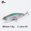 Z-Claw Floating Pencil Fishing Lures 86Mm 100Mm 120Mm Topwater Hard Baits Surface Stickbait Good Action Bass Wobblers
