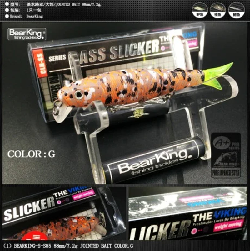 Brand 1PC AS-S85 Hard Fishing Lures Minnow 9Cm 7.2G Artificial Baits Deep Diving Wobblers Fishing Tackles