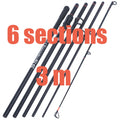3.0M/ 3.6M 6/7 Sections Carp Fishing Rod Feeder Hard Carbon Fiber Fishing Rod Travel Fishing Pole Fishing Tackle