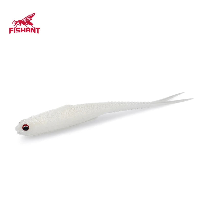 Real Shad 2.5Inch 3.1Inch Floating Pesca Artificial Silicone Soft Bait Fork Tail Jigging Fishing Lures Noctilucent