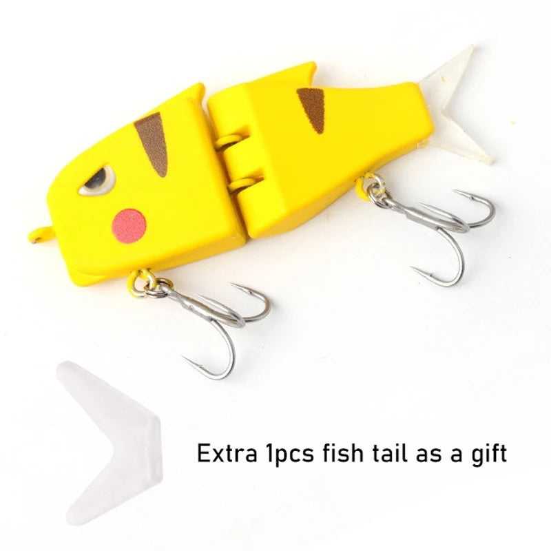 1PCS 6Cm 11G Swimbaits Fishing Lures 2 Joints 3D Printed Bionic Bait Hard Crankbaits for Bass Trout Pike Fishing Accessories