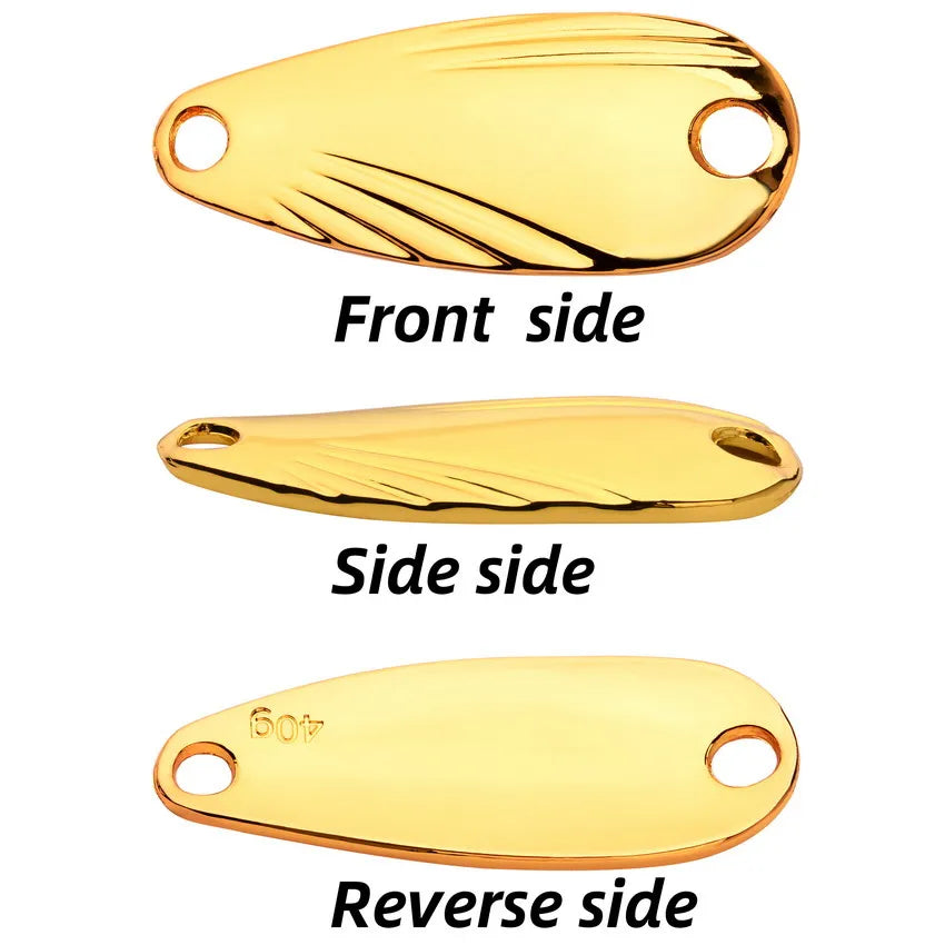 1Pcs Metal 5G-40G Fishing Lures Wobbler Spinner Bait Spoon Artificial Bass Hard Sequin Paillette Metal Steel Hook Lures