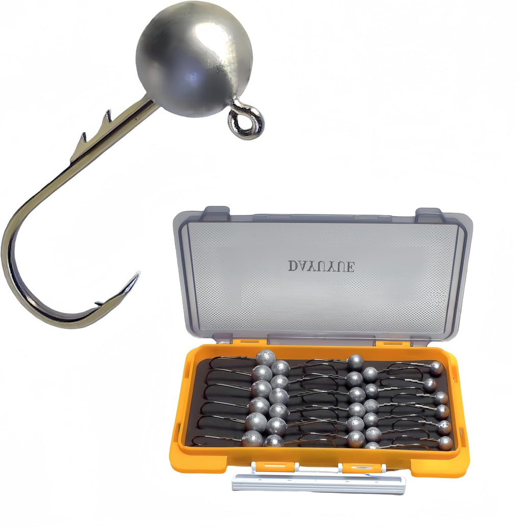 Jigköpfe Angelhaken-Kit Softbait-Haken 3,5 G 5 G 7 G 10 G 14 G Inklusive Plastik Angelgerät Box Angeln Für Süßwasser Salzwasser