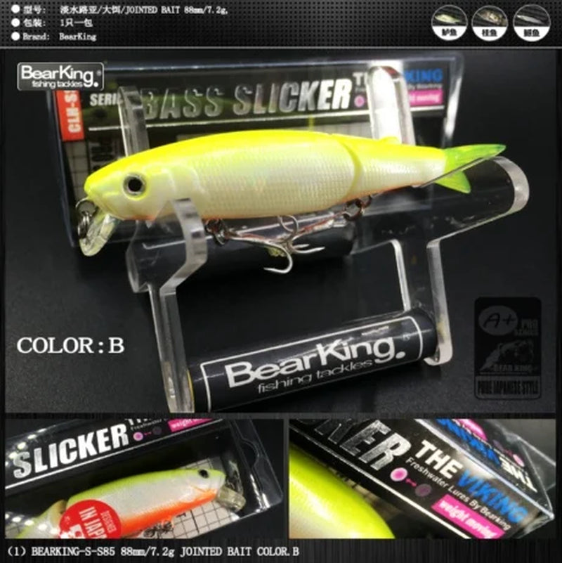 Brand 1PC AS-S85 Hard Fishing Lures Minnow 9Cm 7.2G Artificial Baits Deep Diving Wobblers Fishing Tackles