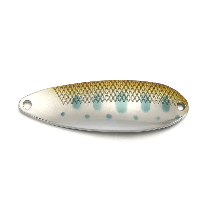 D-S LINE SPOON 6.5G 45Mm Trout Bait Stream Lures Copper Metal Fishing Lures for Trout Pike Perch Salmon