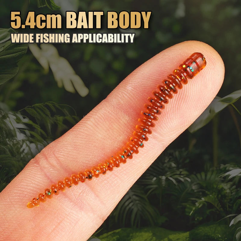 Cruel Leech Soft Baits 54Mm/20Pcs Artificial Fishing Lures Sea Worms Earthworm Fishing Soft Lures Wobblers