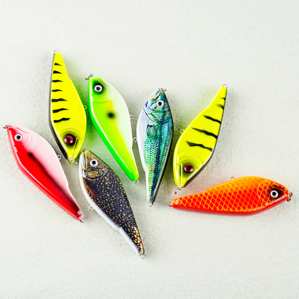 Slow Sinking Jerkbait 9Cm/26G Hard Artificial Fishing Lures Wobbler Hard Bait VIB Jerk Bait Pike Musky Fishing Tackle