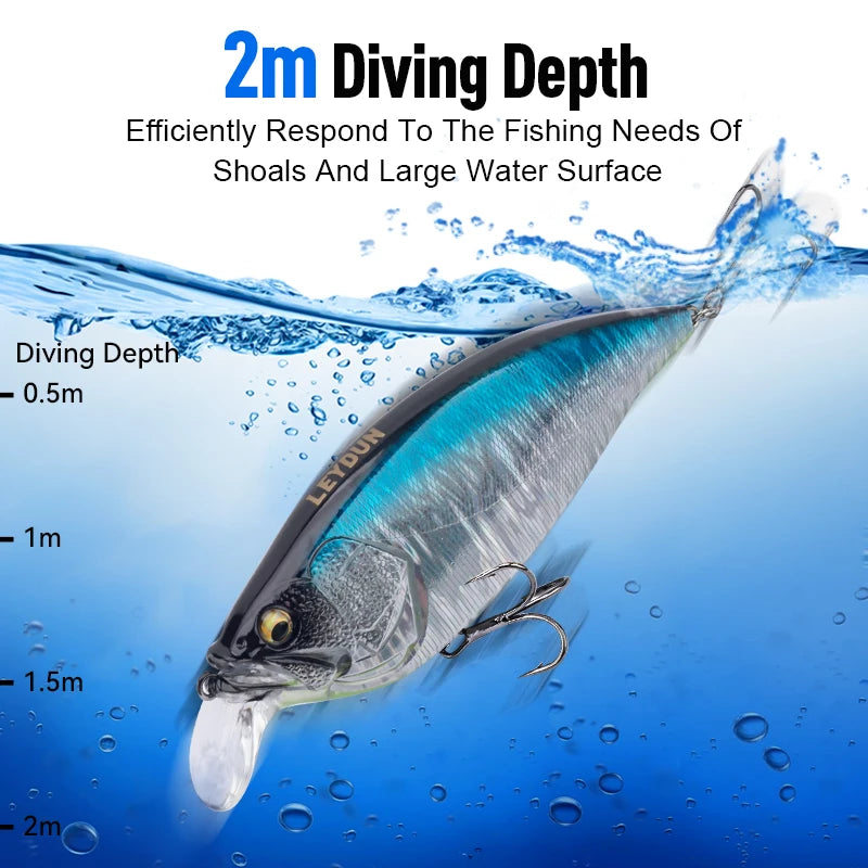 Floating Minnow Fishing Lures 126Mm 110Mm Good Action Hard Baits High Quality Crankbaits Wobblers Bass Pike Swimbait