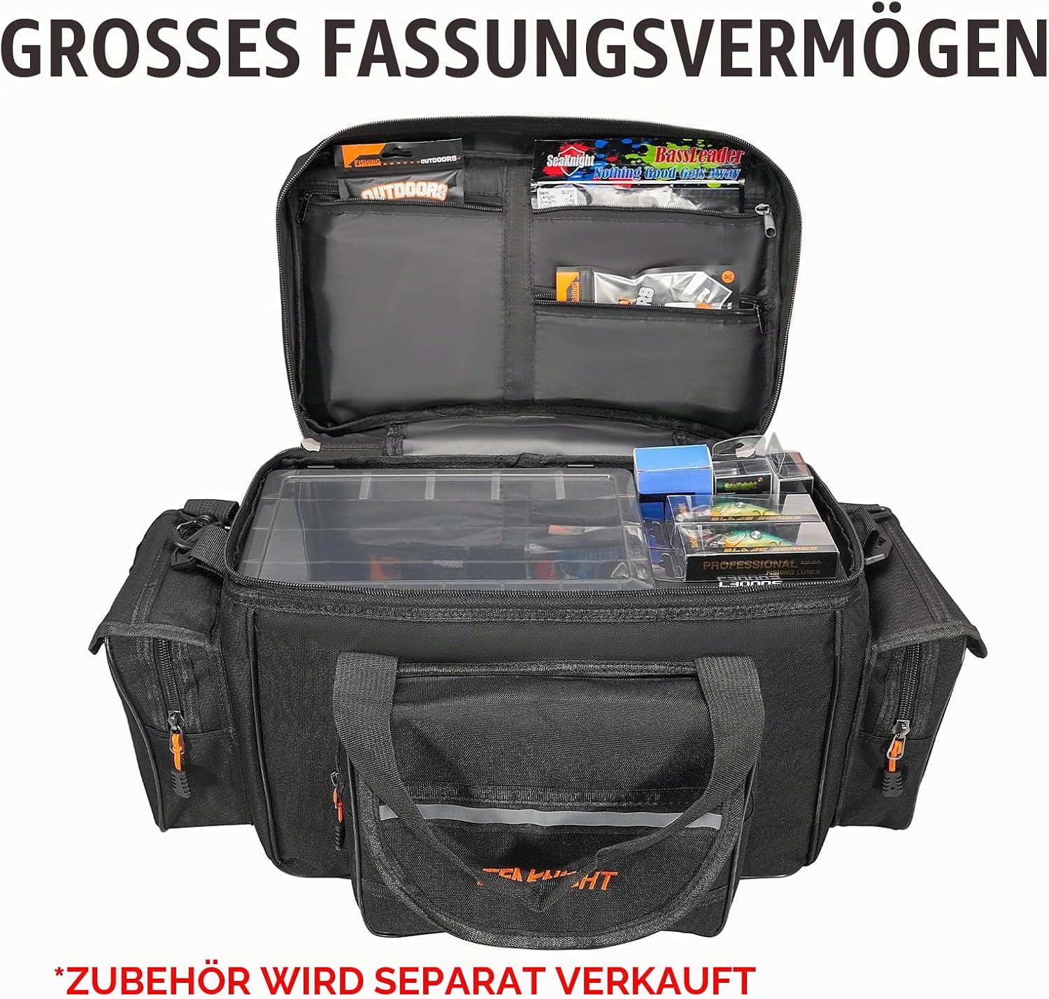 Seaknight SK003 Angeltasche Zum Karpfenangeln, Einzelne Schultertasche, Für Meeresangeln, Reisetasche, 50 Cm X 28 Cm X 27 Cm
