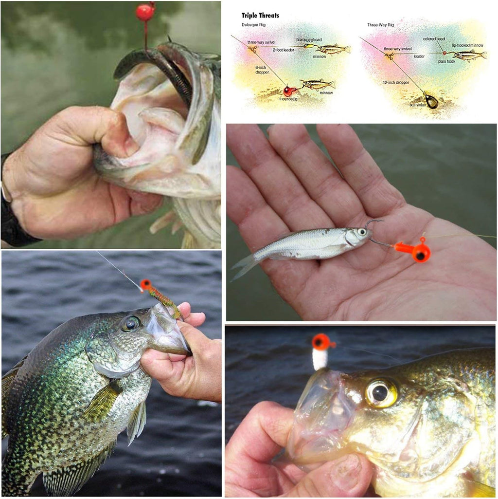 Shaddock Angelhaken Set Jigköpfe Für Gummifische Zum Raubfishangeln Angeln Jighaken Mit Kunststoff-Angelbox, Für Gummiköder Lure Süßwasser-Salzwasser-Angeln (35Stk/Box Jighaken Set)