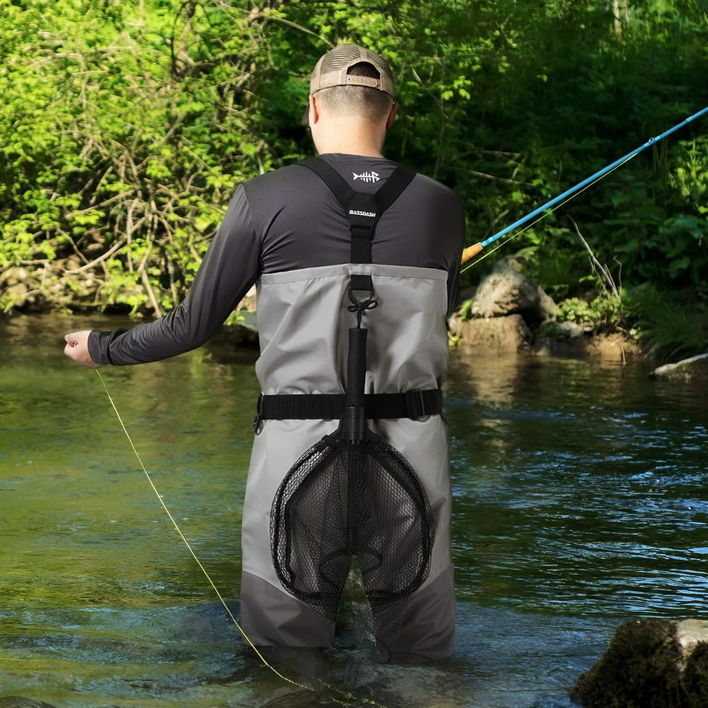 Bassdash FW08 Atmungsaktive Wathosen Für Herren Wasserdichtes Fliegenfischen Brustfischen Wathose Leichtgewicht Strumpf Fuß