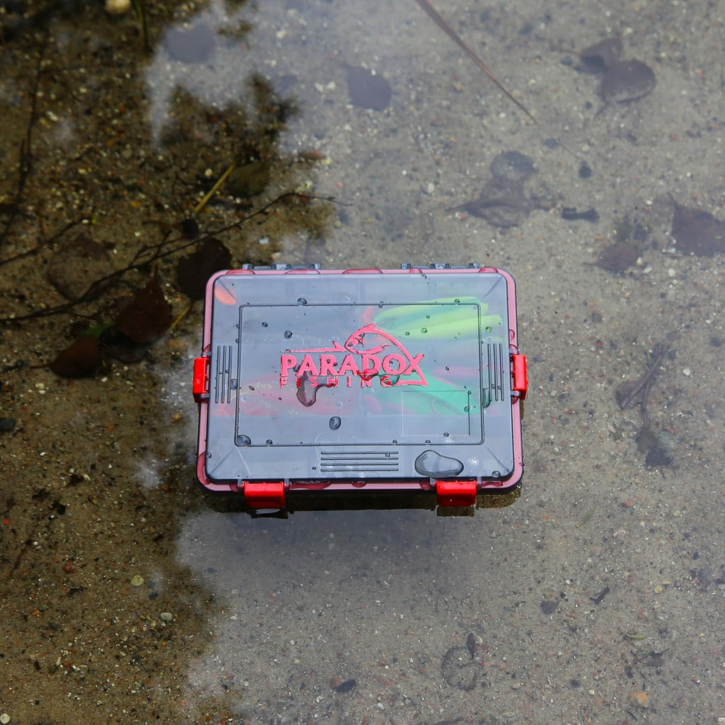 Paradox Fishing Wasserdichte Köderboxen I S 23X17,5X5Cm I Angelbox Köderbox Angeln Angelkoffer Groß Tackle Box Angeln Angelkasten - Für Angelzubehör