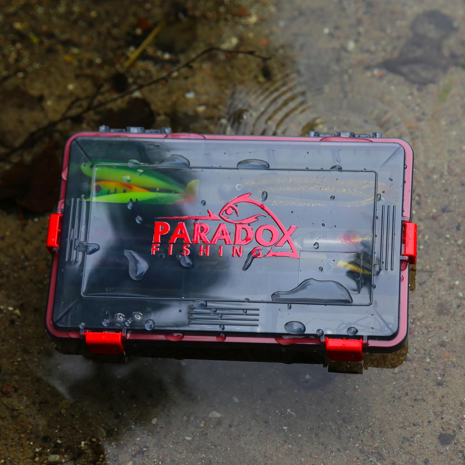 Paradox Fishing Wasserdichte Tackle Box M, 27,5 × 18 × 5 Cm