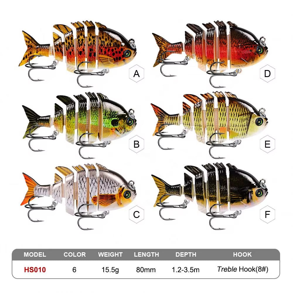 Bluegill Swimbait Fishing Lures 8Cm 14G Sunfish Artificial Hard Bait Cran Bass Baits Fishing Tackle