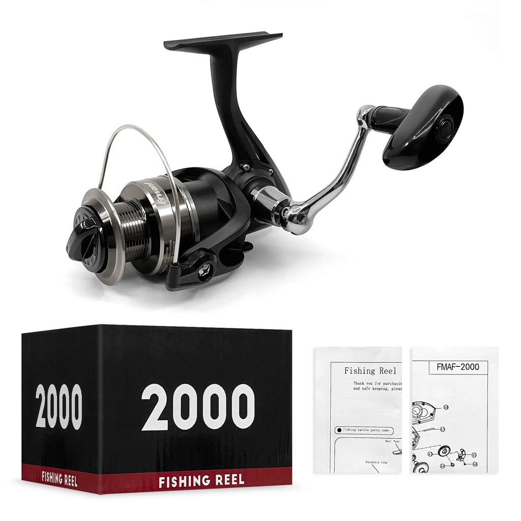 5.0:1 Spinning Fishing Reel Shallow Spool Max Drag 10Kg 8BB Bass Pike Fishing for Carp Fishing Wheel Salt Water Fishing Reel