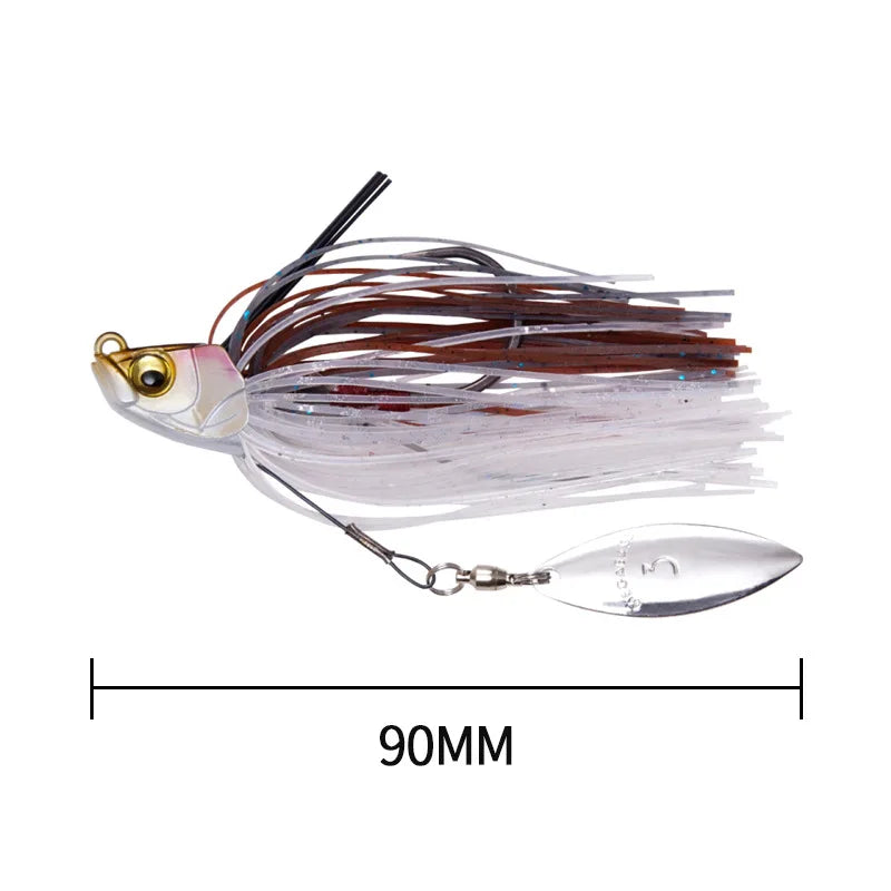 90Mm 13.5G Spinner Fishing Lures Wobbler Bass Jig Chatter Bait Chatterbait Artificial Bait Fishing Accessories