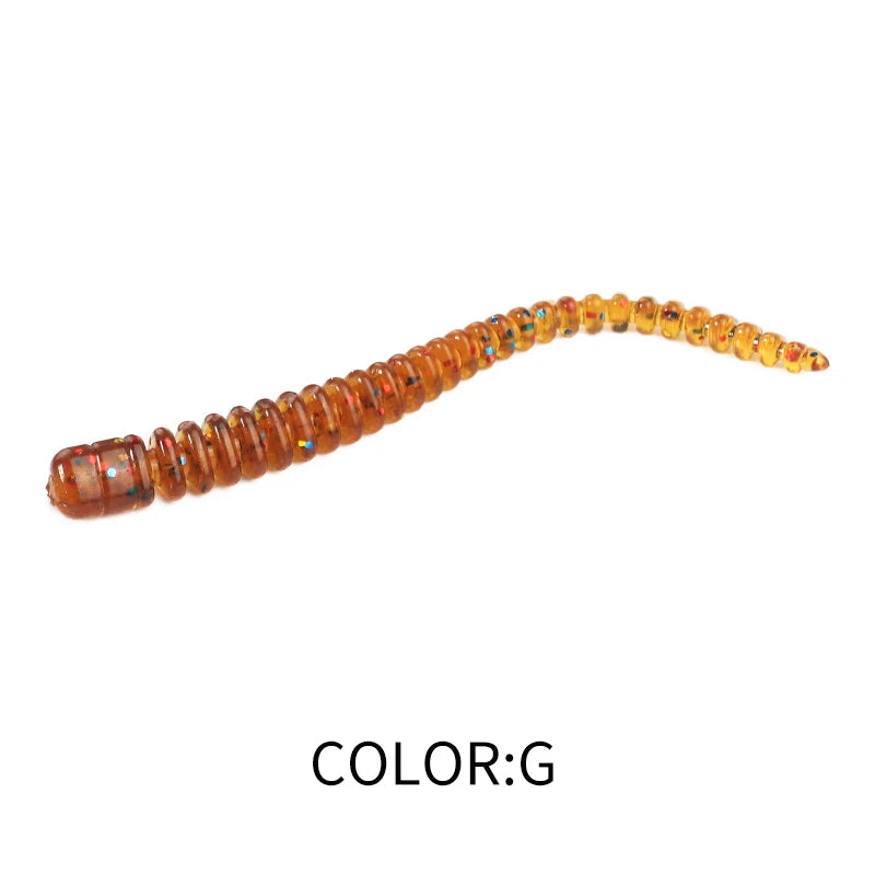 Cruel Leech Soft Baits 54Mm/20Pcs Artificial Fishing Lures Sea Worms Earthworm Fishing Soft Lures Wobblers