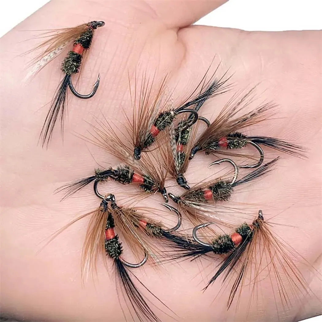 5/10/20Pcs Insects Flies Fly Fishing Lures Dragonfly Topwater Bait Dry Fliestrout Artificial Caddisfly Dries
