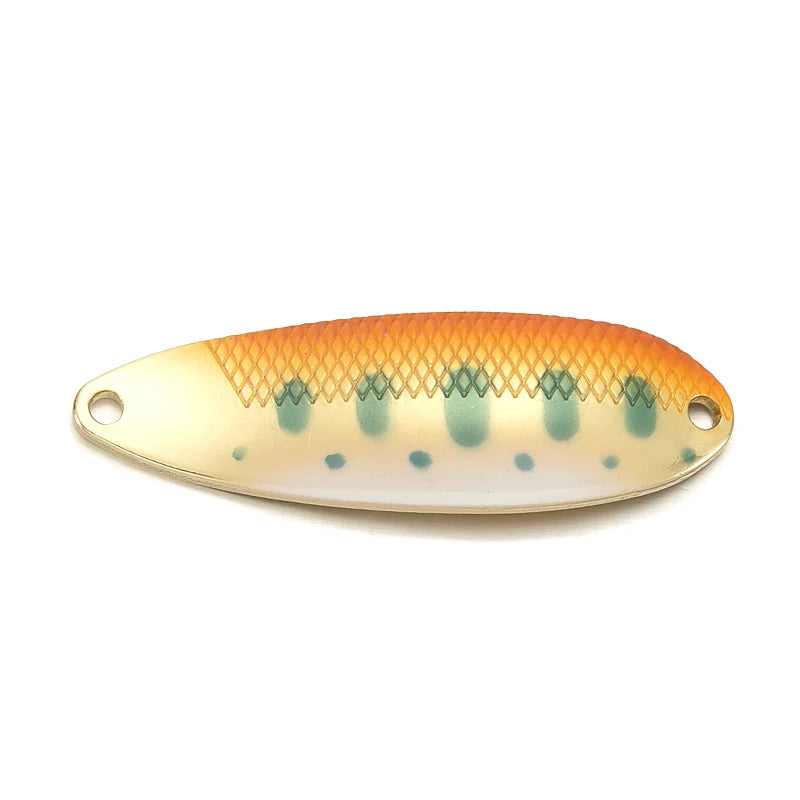 D-S LINE SPOON 6.5G 45Mm Trout Bait Stream Lures Copper Metal Fishing Lures for Trout Pike Perch Salmon