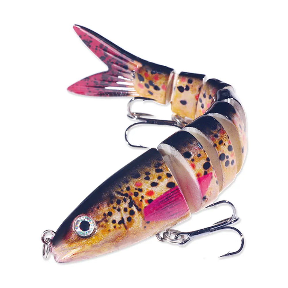 13.4Cm 18G Wobblers Pike Fishing Lures Artificial Multi Jointed Sections Artificial Hard Bait Trolling Pike Carp Fishing Tools