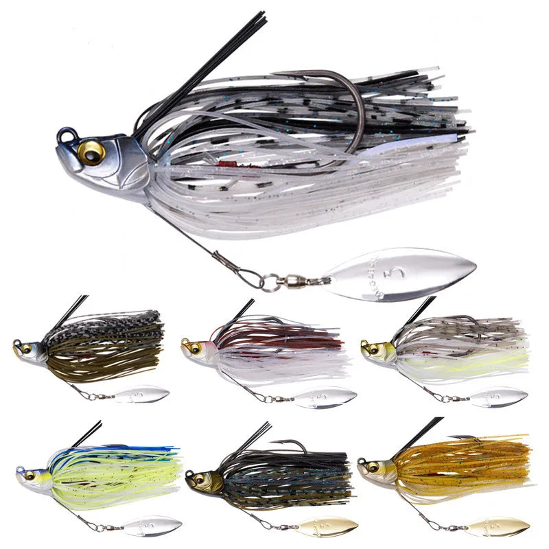 90Mm 13.5G Spinner Fishing Lures Wobbler Bass Jig Chatter Bait Chatterbait Artificial Bait Fishing Accessories