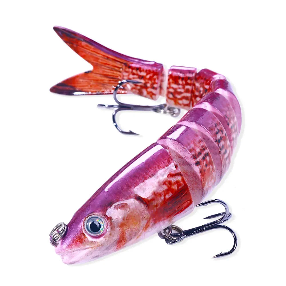13.4Cm 18G Wobblers Pike Fishing Lures Artificial Multi Jointed Sections Artificial Hard Bait Trolling Pike Carp Fishing Tools