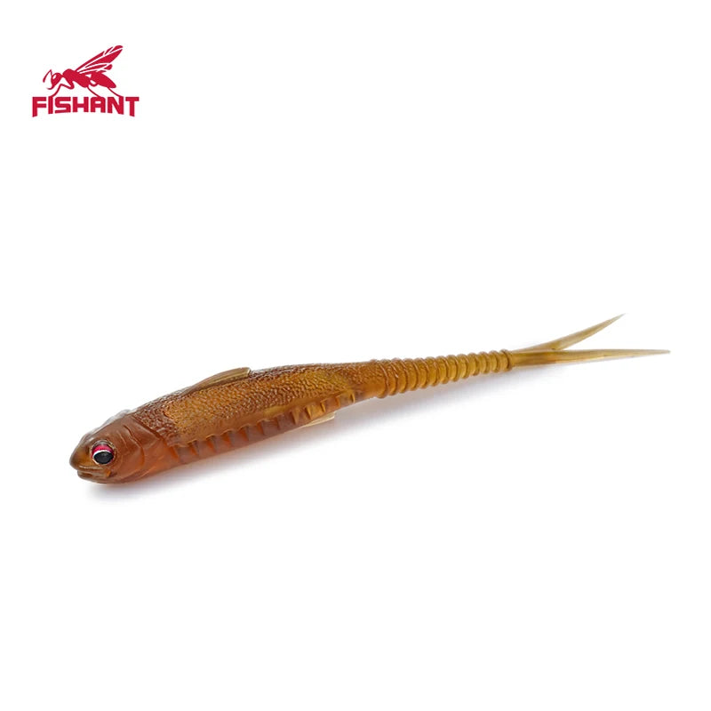 Real Shad 2.5Inch 3.1Inch Floating Pesca Artificial Silicone Soft Bait Fork Tail Jigging Fishing Lures Noctilucent