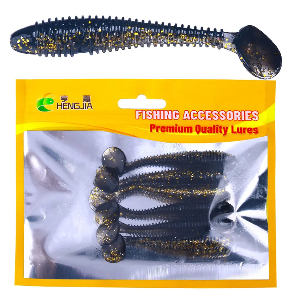 Rubber Spinning Baits False Bait Perch Baits Silicone Lures for Fishing Artificial Swimbaits for Bass Carp Tackle