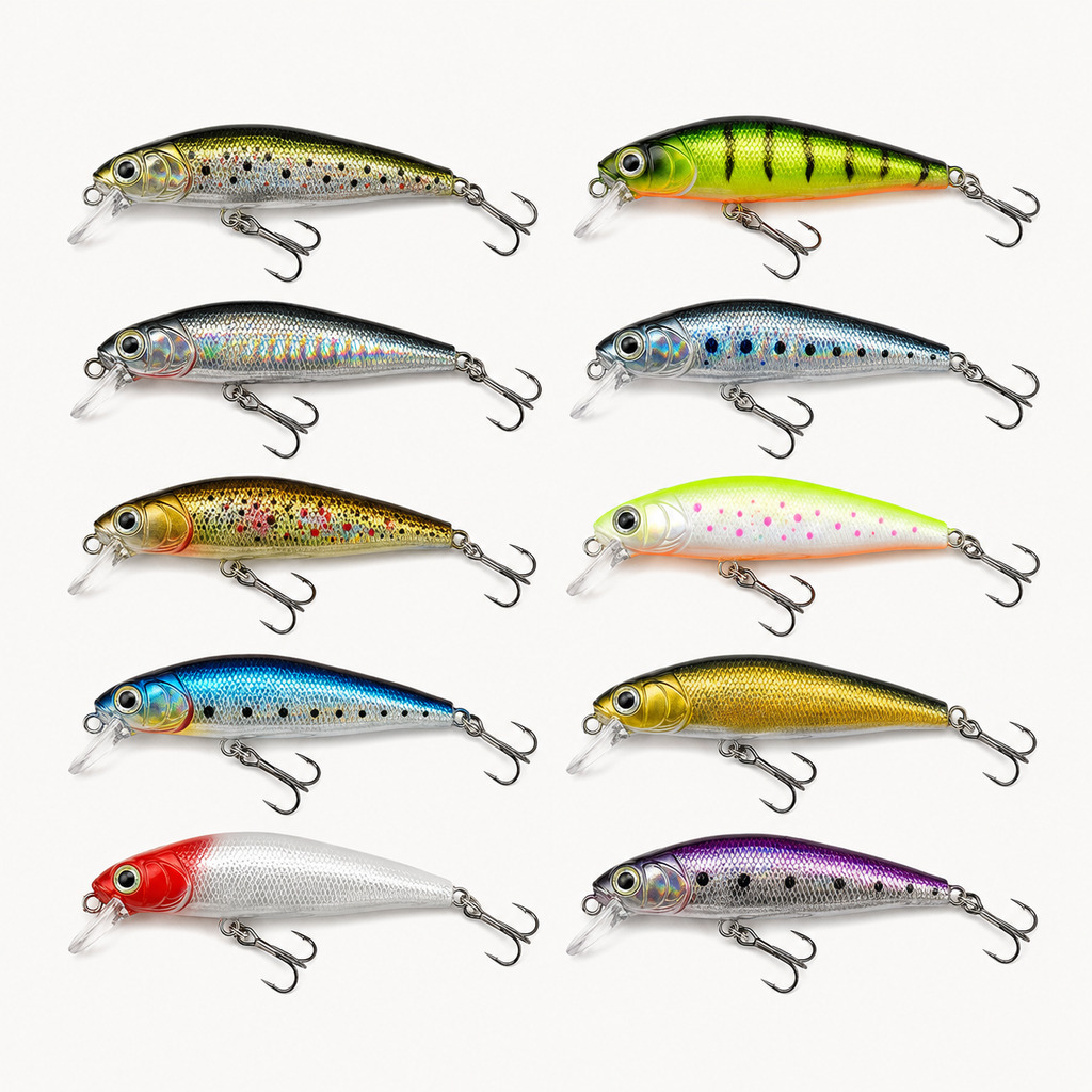 Mini Wobbler Fishing Lure Set – 4 cm Hard Baits for Trout, Perch, Pike & Salmon