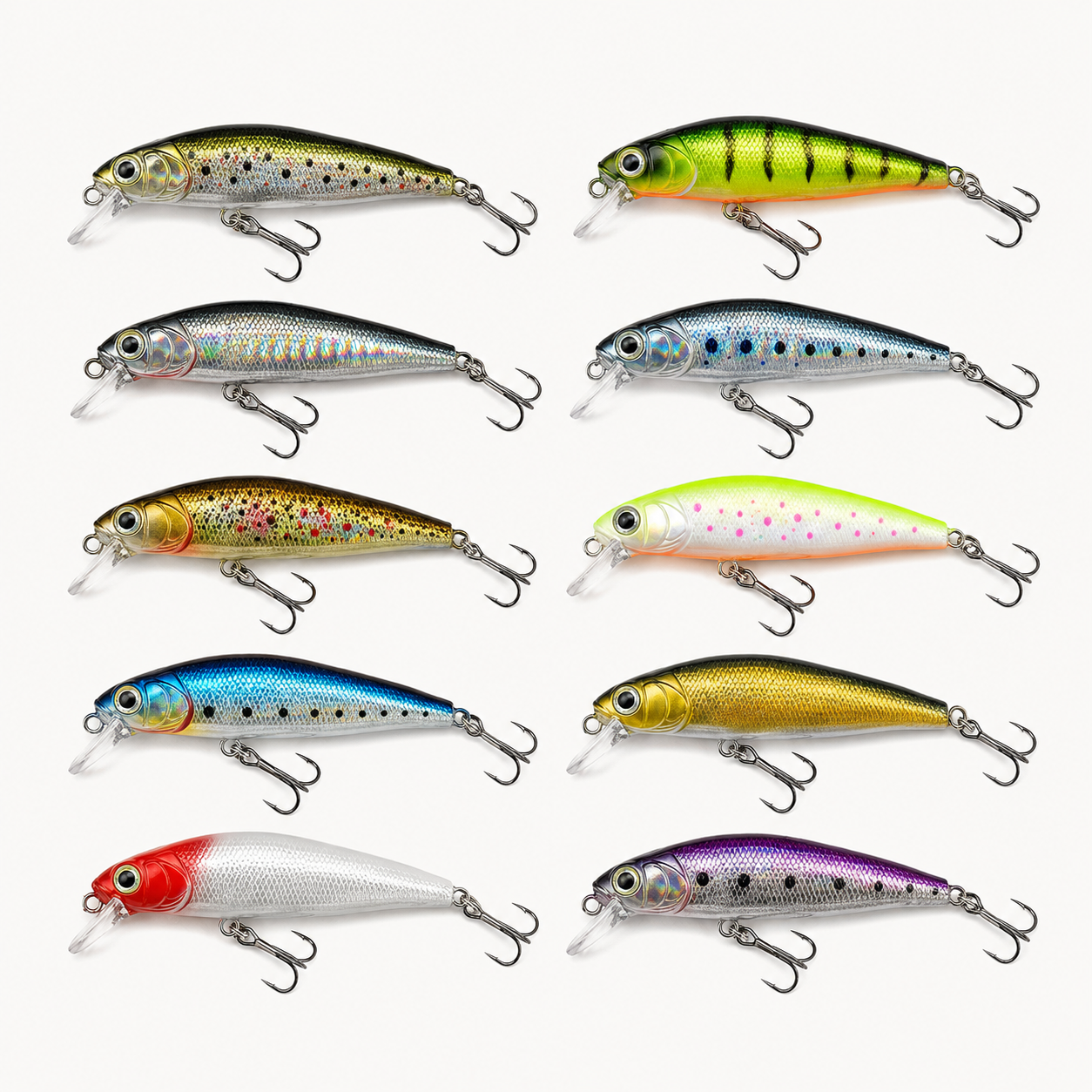 Mini Wobbler Fishing Lure Set – 4 cm Hard Baits for Trout, Perch, Pike & Salmon