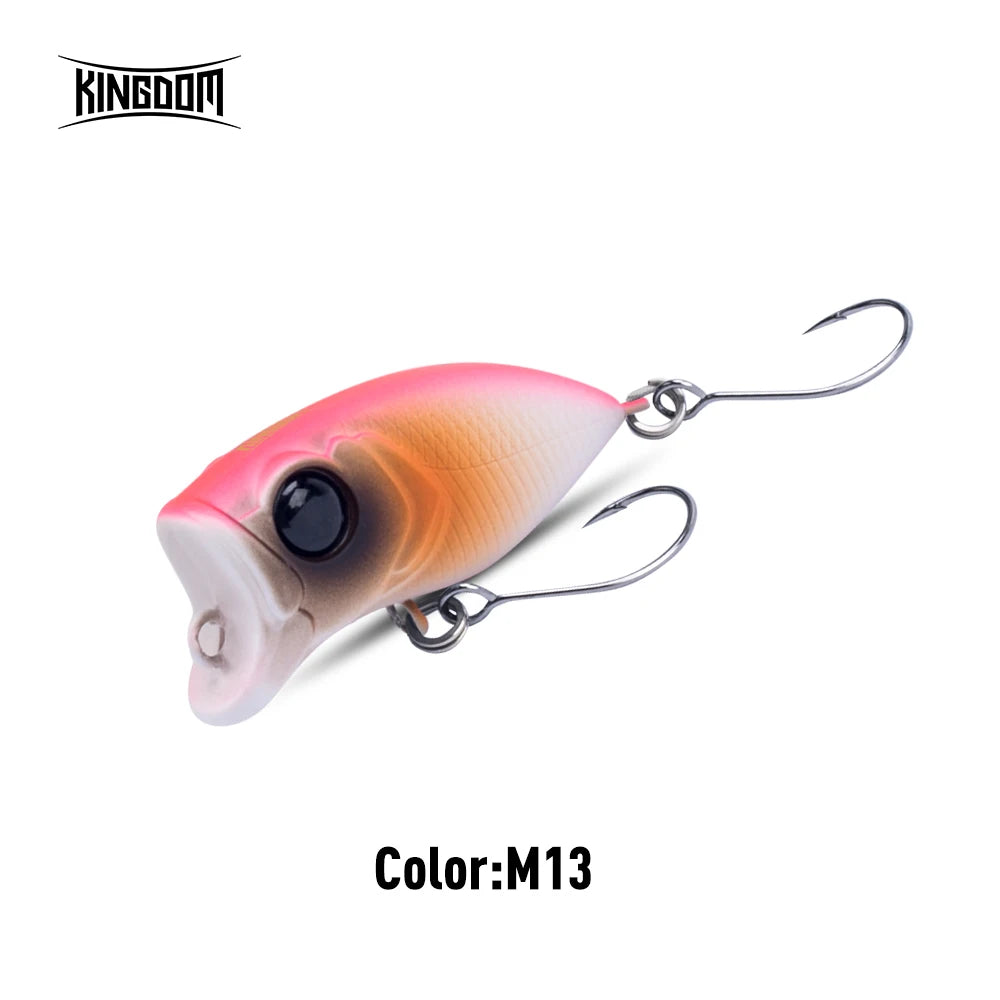 Micro Popper Topwater Fishing Lures 2.4G 35Mm Z-Action Hard Bait High Quality Floating Minnow Single Hook for Bass Pike