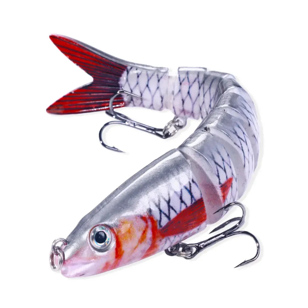 13.4Cm 18G Wobblers Pike Fishing Lures Artificial Multi Jointed Sections Artificial Hard Bait Trolling Pike Carp Fishing Tools